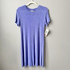 Vintage Dress Women's 8 New NWT Lavender Purple Stretch Jersey Knit Deadstock